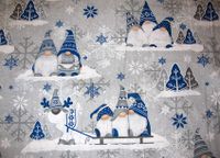 Weihnachtsstoff Wichtel Weihnachten Gnome Stoff  grün / blau  DIY Rheinland-Pfalz - Sankt Julian Vorschau