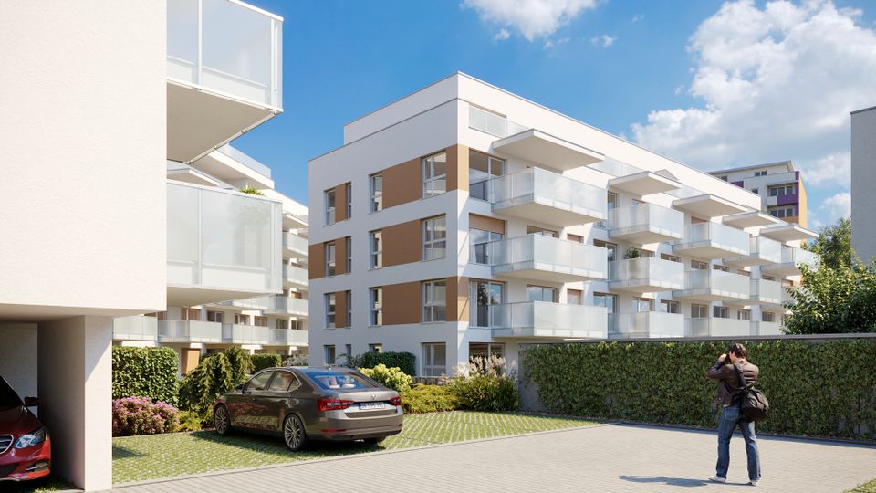 EH40 mit QNG 31 m² 1-Zi.-Whg. mit Balkon im Zentrum der Neustadt Burghausen nahe des Campus in Burghausen