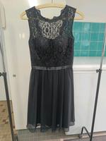 Konfirmationskleid Abschlusskleid schwarz Glitzer Spitze Größe 34 Nordrhein-Westfalen - Hamm Vorschau