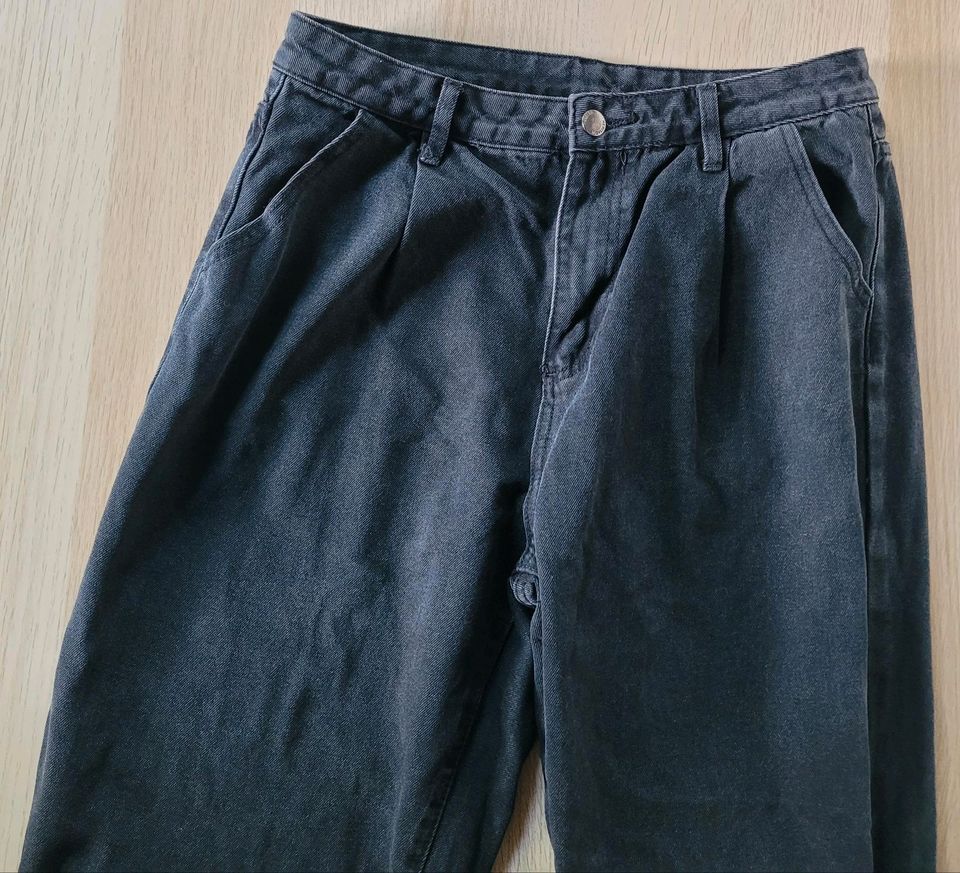 High Waist Jeanshose gr. 40-42 von Shein, Jeans, Hose, neuwertig in Eigeltingen