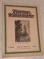 9 Thüringer Monatsblätter 01. Dezember 1933 Krypta und Kloster Ro Thüringen - Suhl Vorschau