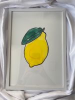 gerahmtes Bild als Kunstposter Küchenbild Unikat abstrakt Zitrone Niedersachsen - Winsen (Luhe) Vorschau