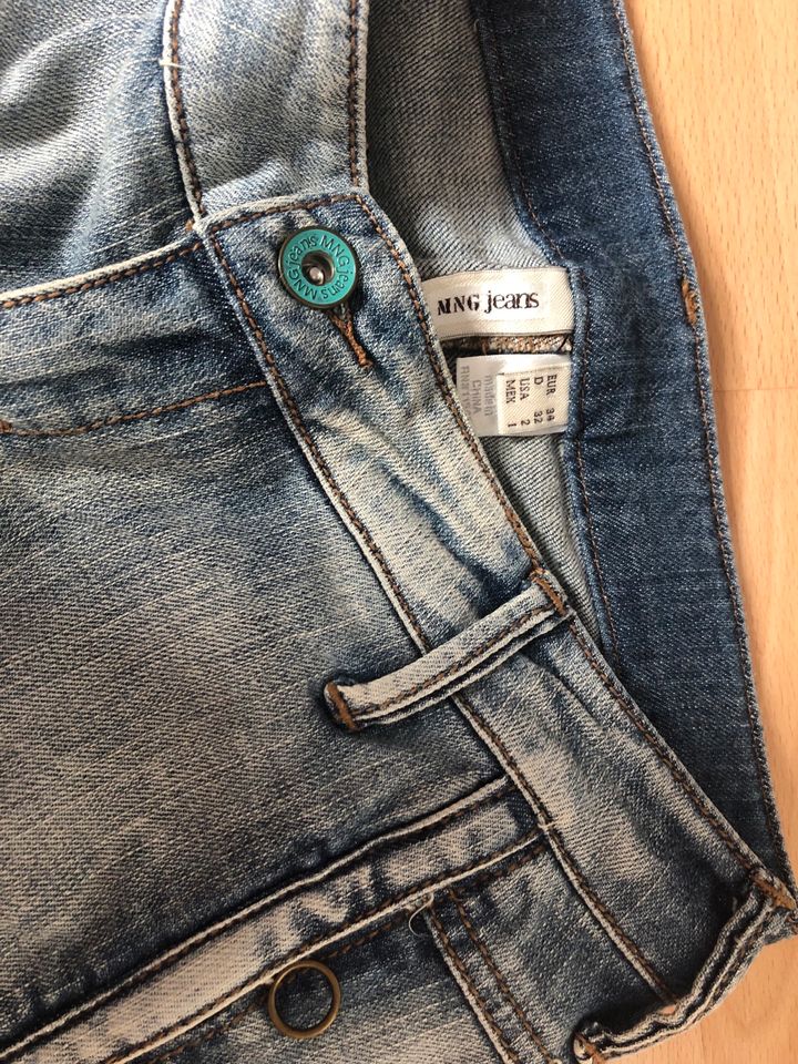MNG Jeans Denim Bermuda Kurze Hose Gr.34, XS, 158 Blau wie Neu in Gummersbach