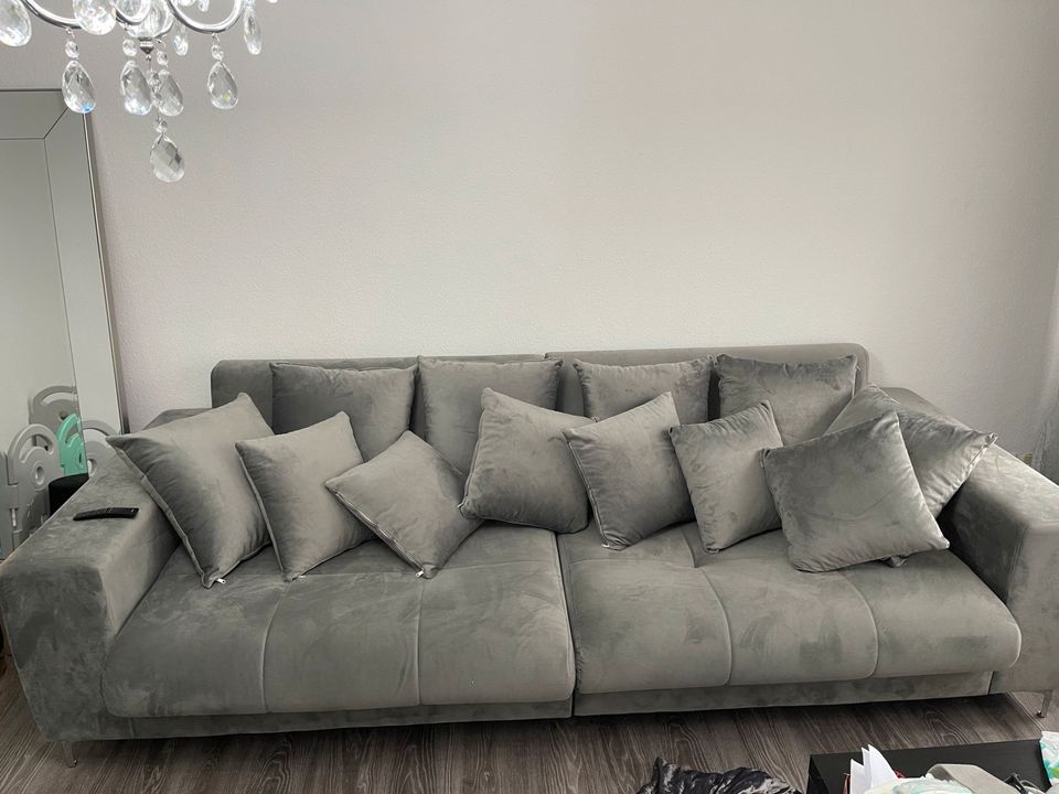 Big Sofa samt grau in Bremen