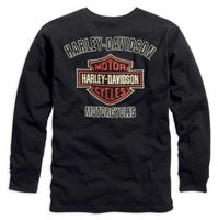 Harley Bar & Shield Long Sleeve T-Shirt schwarz M, L, XL, XXL Mecklenburg-Vorpommern - Penkun Vorschau