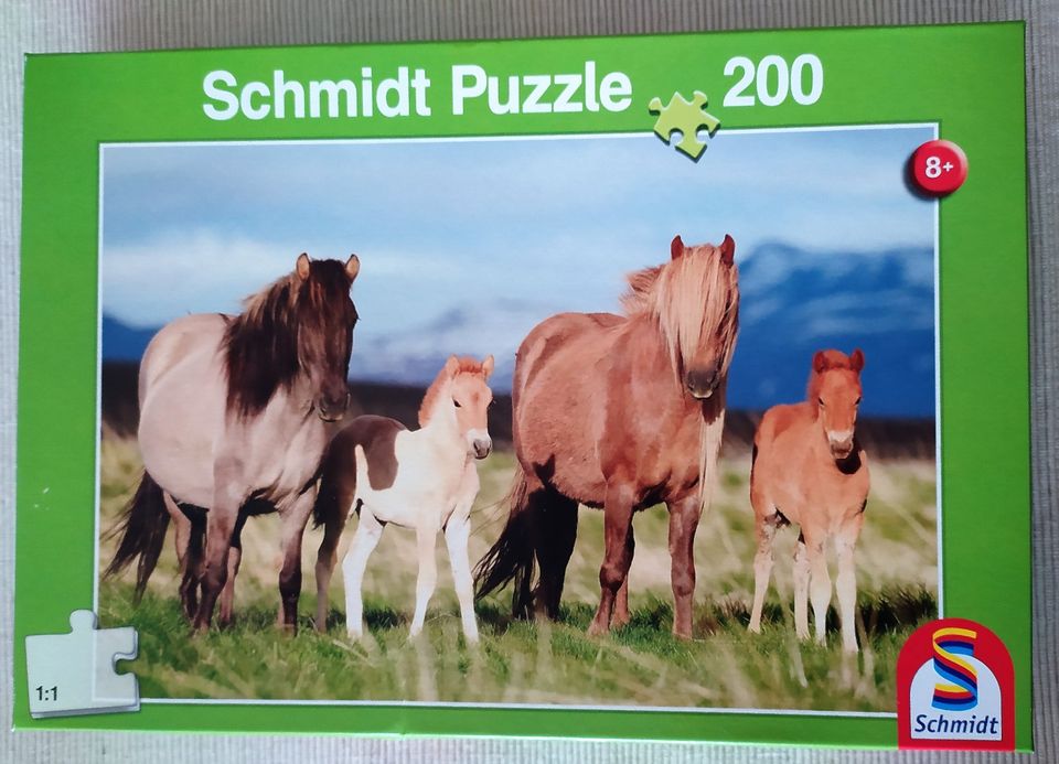 Schmidt Puzzle, Pferdefamilie, 200 Teile, 43x29cm, 8+ in Flensburg