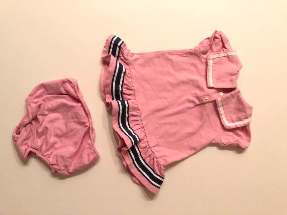 Ralph Lauren ❤️ maritimes Matrosen Kleid Kleidchen rosa 3m Gr. 62 in Hagnau am Bodensee