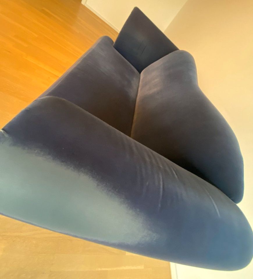 Designersofa, blau in Wiesloch