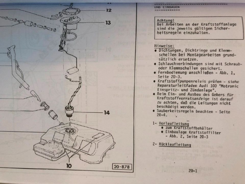 Reparaturleitfaden AUDI 80 B4 1992> "ABY+AAN(Audi 100/A6/C4) S2/4 in Oberahr