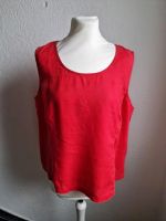 Leinen Top Bluse Shirt Gr. 44 rot Marco Pecci Düsseldorf - Hassels Vorschau