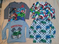 4 Langarmshirts im Set v. h&m | Marvel, Monstertrucks | 122/128 Sachsen-Anhalt - Schönebeck (Elbe) Vorschau