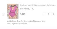 Badeanzug Rüschen pink Shein neu 1XL Baden-Württemberg - Gaggenau Vorschau