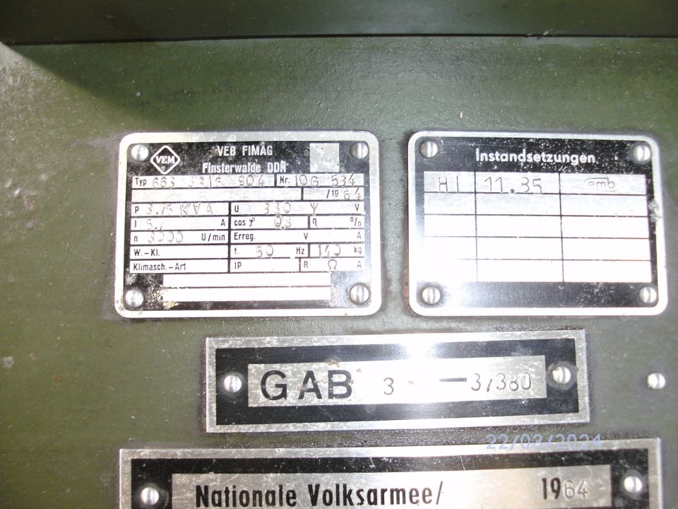 Generator-Stromaggregate in Neumagen-Dhron