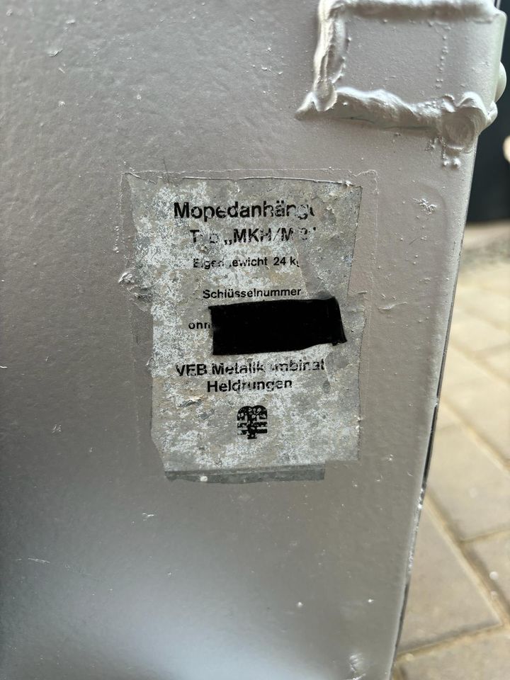 Mopedanhänger DDR MKH/M2 in Gotha