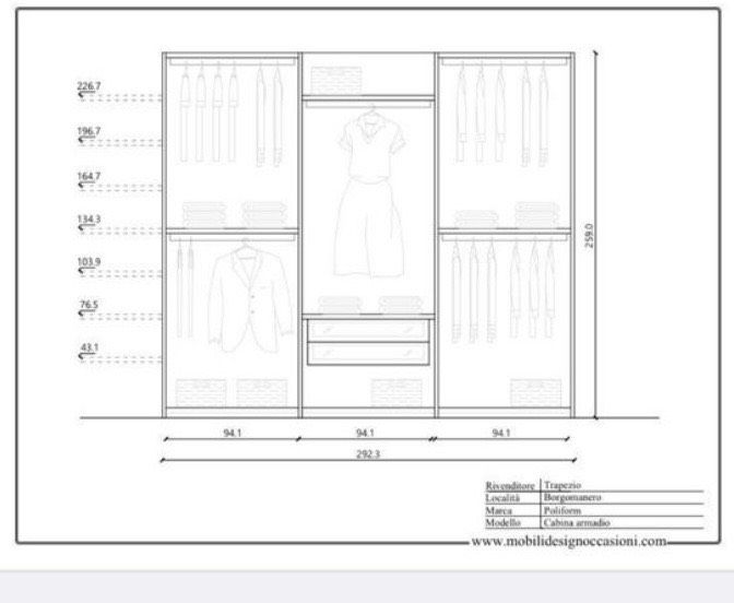 ❗️ Poliform Armadio Designer Kleiderschrank in Weilrod 