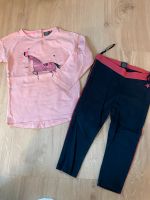 Babyface Set 86 | langarmshirt rosa Pferd | leggings marineblau Hessen - Hainburg Vorschau