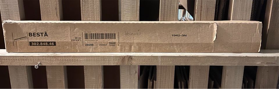 Ikea Bestå Besta wandschiene 60cm alufarben in Veitshöchheim