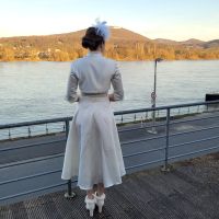Brautkleid Hochzeitskleid Herbst Winter Fell komplettes Outfit Nordrhein-Westfalen - Rösrath Vorschau