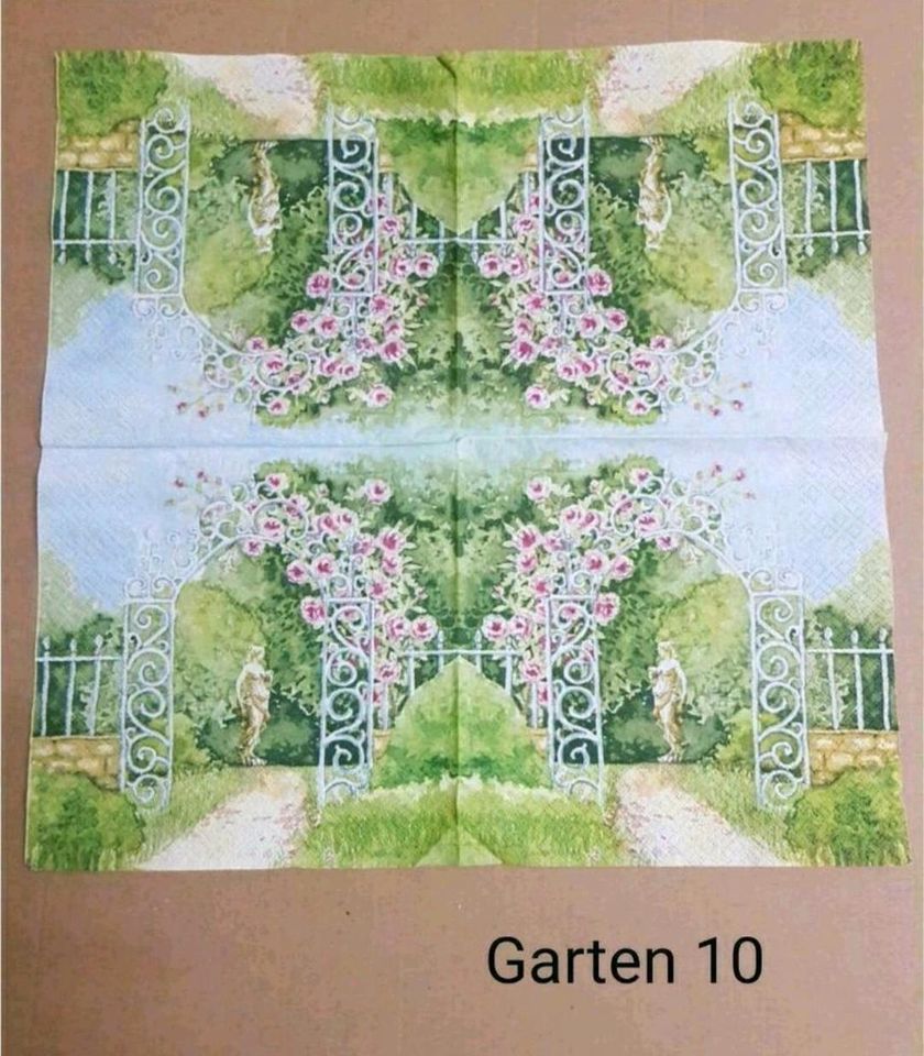 ⭕️ 0,20€ Motivservietten Garten Blumen Schneeglöckchen Kräuter in Leipzig