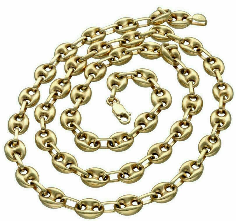 Bohnenkette Goldkette 67cm 6mm DICK 585 14K ECHT GOLD NEU in Berlin