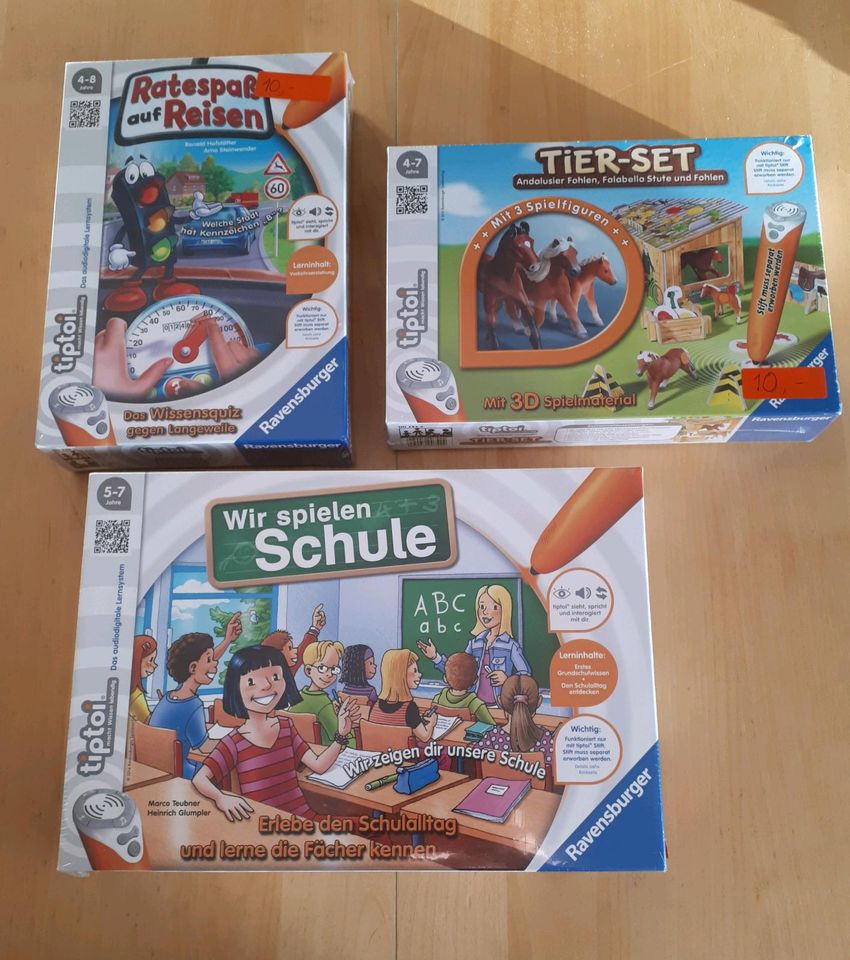 Tierset, wir spielen Schule und Ratespaß auf Reisen von Tiptoi in Bedburg-Hau