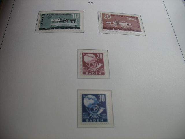 Briefmarkensammlung Baden und allg.postfrisch komplett ohne KN II in Konstanz