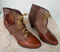 Leder Stiefeletten Laura Vita braun Gr. 41, wie neu Berlin - Tempelhof Vorschau