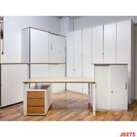 Büromöbel PALMBERG Schreibtisch Highboard Schrank 6 OH 80 cm weiß Berlin - Reinickendorf Vorschau