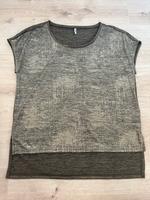 ONLY Goldenes T-Shirt mit kurzen Ärmeln Bayern - Dietersburg Vorschau