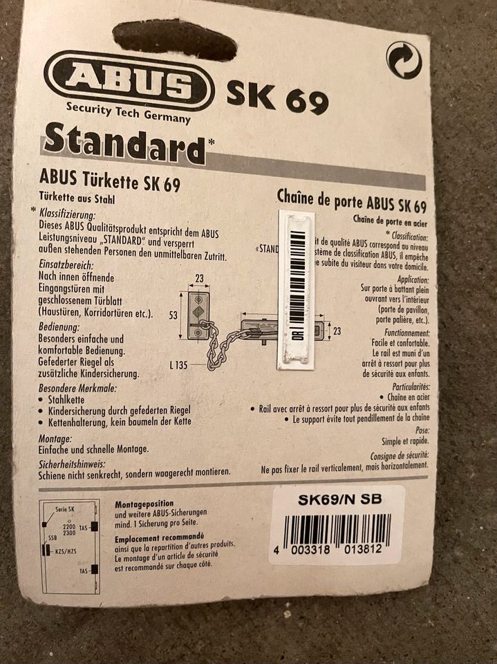 Abus Tür Kette SK69 Neu in Ennepetal