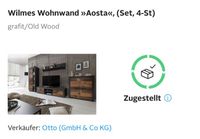 Wohnwand komplett zu verkaufen (3 Schränke, ein Regal) Niedersachsen - Hessisch Oldendorf Vorschau