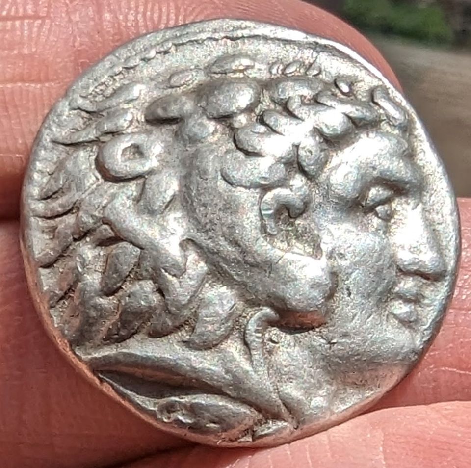 Antike griechische Münze Makedonien Tetradrachme Arados Alexander in Braunschweig