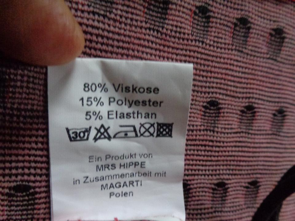 Mrs.Hippie Kleid von Adrett Gr.S neu, rot mit schwarzen Punkten in Staßfurt