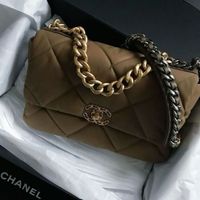 Chanel 19 Tasche, canvas. beige, limited edition, braun Düsseldorf - Stadtmitte Vorschau