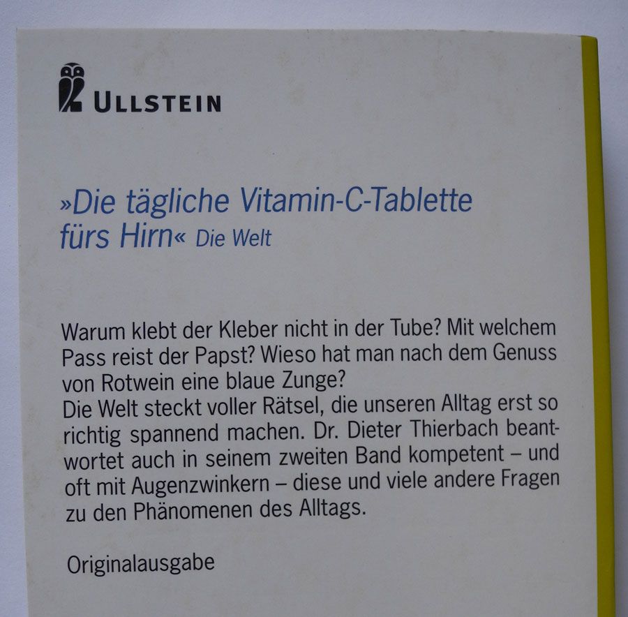 Warum juckt der Mückenstich? 99 Fragen, die die Welt bewegen; in Neustadt an der Weinstraße