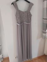 Langes Kleid Abendkleid grau mit Spitze Niedersachsen - Algermissen Vorschau