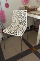 Designer Stuhl weiß Muster Küche Wohnzimmer Chair Design Brandenburg - Velten Vorschau