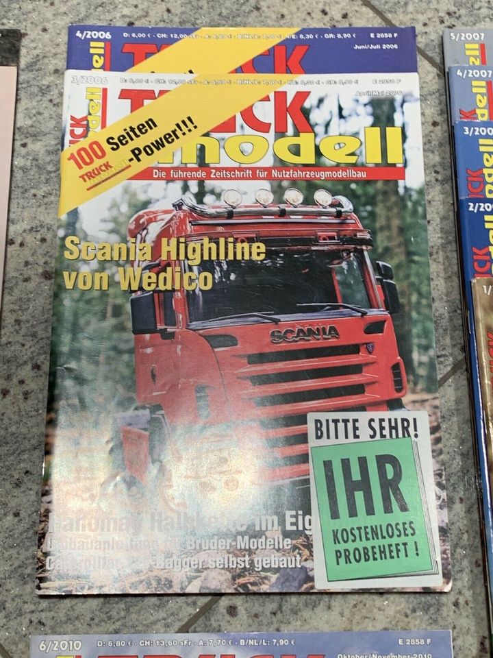 Truck Modell Fachzeitschriften diverse Jahrgänge in Wendelsheim