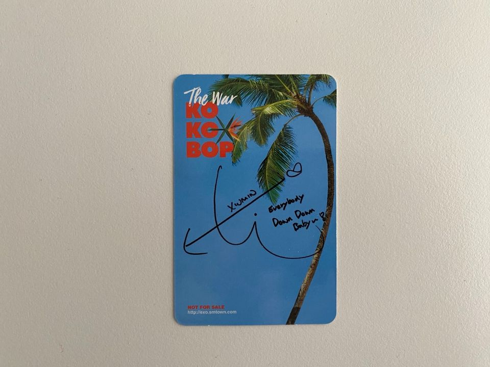 EXO Xiumin The War Ko Ko Bop Photocard WTS in Berlin