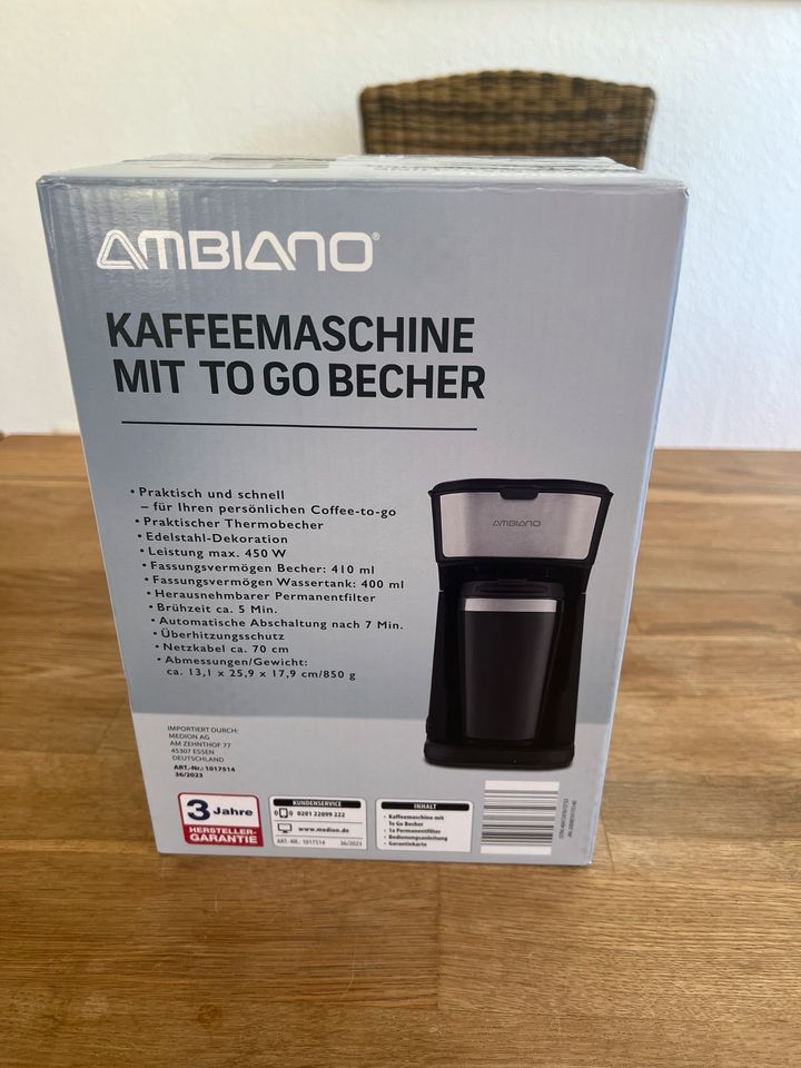 Coffee to Go Maschine neu in Jesteburg