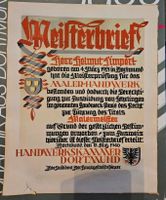 Original Meisterbrief Malerhandwerk von 1946 Nordrhein-Westfalen - Selm Vorschau