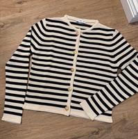 ⭐️ Zara - Cardigan - creme/dunkelblau - Gr. L ⭐️ Nordrhein-Westfalen - Rietberg Vorschau