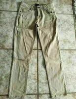 Damen Hose 5-Pocket Used Look Takko Beige Gr. 40 wie neu Hessen - Gründau Vorschau
