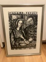 Weihnachten Lithographie signiert Meinrad J. Lehmann Krippe Adven Düsseldorf - Stadtmitte Vorschau