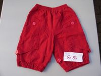 Kinder Mädchenhose rot weit geschnitten  mit Blumenknopf Gr. 86 Baden-Württemberg - Reutlingen Vorschau