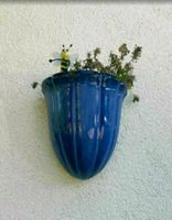 Wand Blumentopf zum Hängen, Wandschale, Pflanztopf, blau, Keramik Rheinland-Pfalz - Gau-Odernheim Vorschau