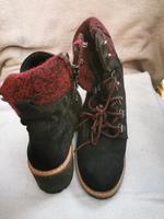 Stiefeletten gefüttert zum schnüren und Reißverschluss. Gr. 36 Sachsen - Lichtenau Vorschau
