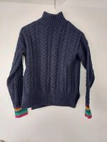 Boden Pullover Strickpullover XS 34 blau Zopfmuster bunt Hessen - Mühlheim am Main Vorschau