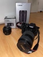 Canon eos 750d mit Zubehör ef 50mm und 70-300mm Nordrhein-Westfalen - Krefeld Vorschau