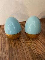 Oster Eier deko Keramik blau Gold 2 stk. Neuwertig Nordrhein-Westfalen - Gütersloh Vorschau